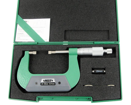 INSIZE Measuring Equipment Insize Metric Outside Blade Micrometer 25-50mm Range Series 3232-50BA