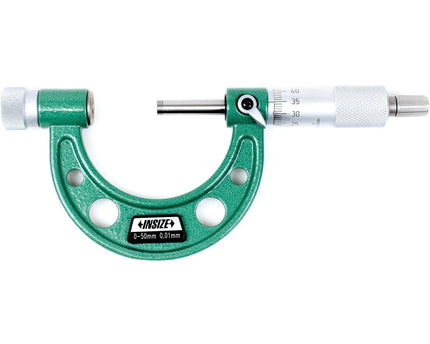 INSIZE Measuring Equipment Insize Metric Outside Micrometer 0-50mm Range Series 3206-50A