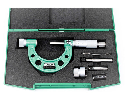 INSIZE Measuring Equipment Insize Metric Outside Micrometer 0-50mm Range Series 3206-50A