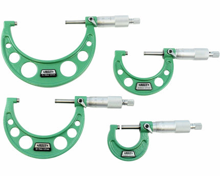 INSIZE Measuring Equipment Insize Metric Outside Micrometer Set 0-300mm Range Series 3203-3012A