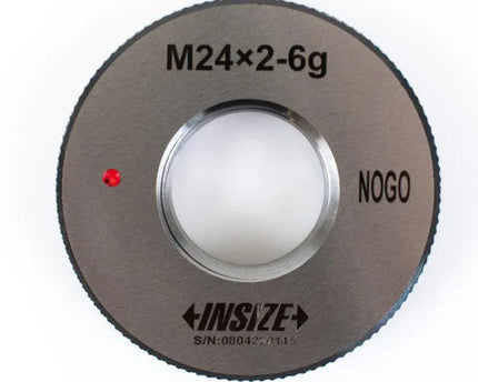 INSIZE Measuring Equipment Insize Metric Thread Ring Gage M24 × 2 mm Class 6g NOGO Ring Gage Series 4129-24TN