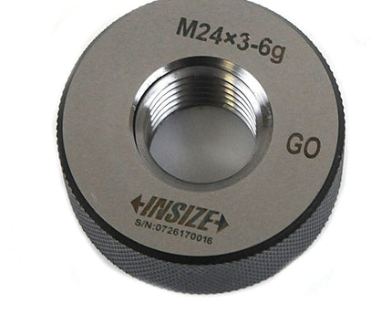 INSIZE MEASURING EQUIPMENT Insize Metric Thread Ring Gauge M24 × 3.0 GO – Series 4120-24