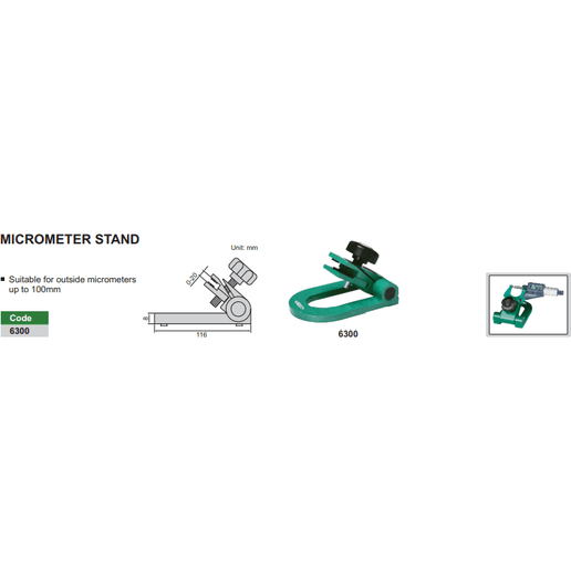 INSIZE Measuring Equipment Insize Micrometer Stand 6300