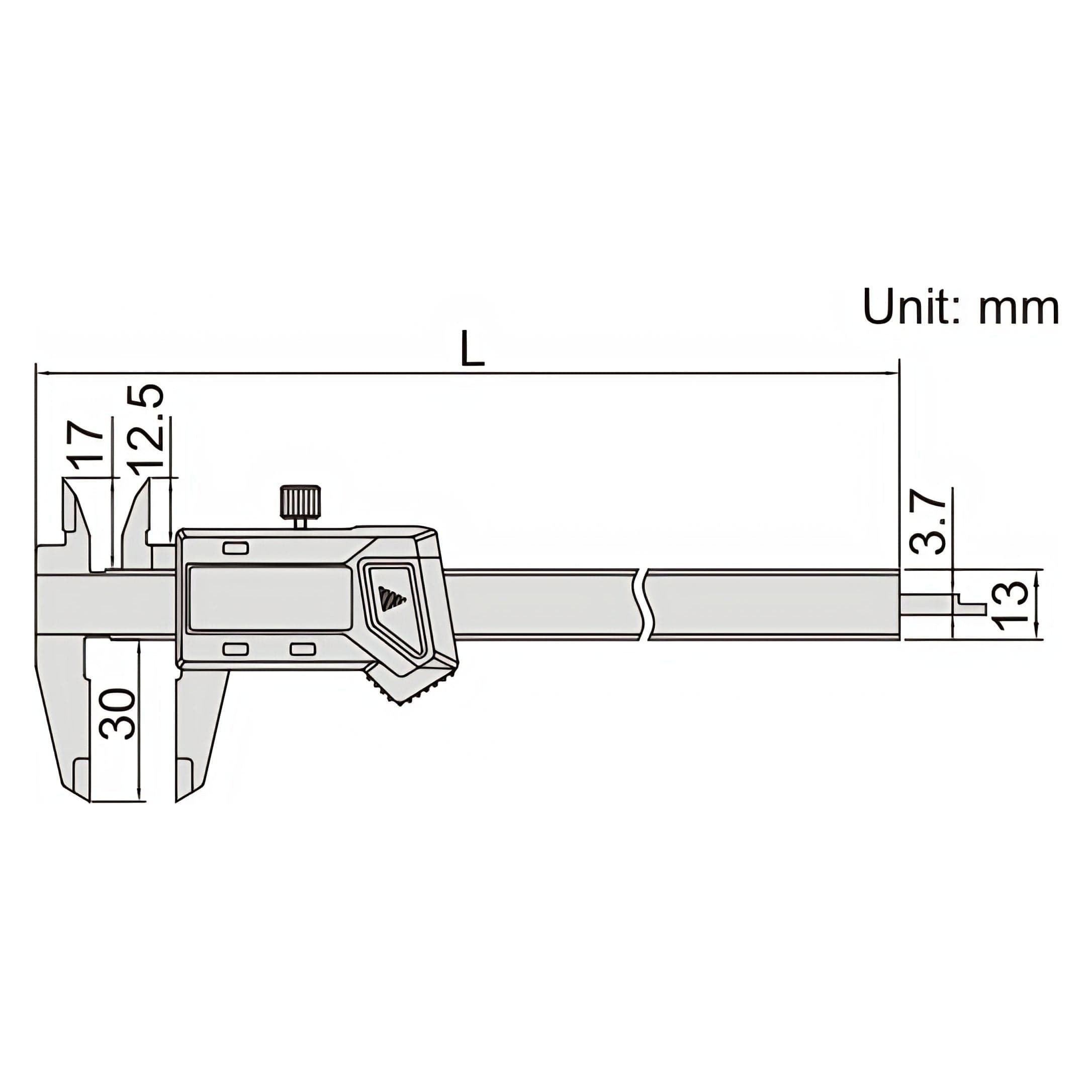 Mini Caliper Inch Insize Mini Digital Caliper 0-100mm/0-4