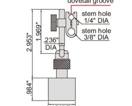 INSIZE Measuring Equipment Insize Mini Magnetic Stand 22LBF Range Series 6211-10E