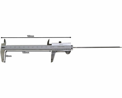 INSIZE Measuring Equipment Insize Mini Vernier Caliper 0-100mm Range Series 1203-1003