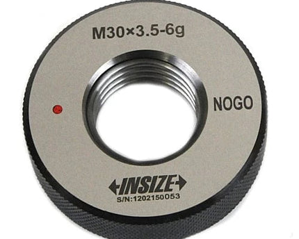 INSIZE MEASURING EQUIPMENT Insize NOGO Thread Ring Gauge M33x3.5mm Class 6G Series 4120-33N