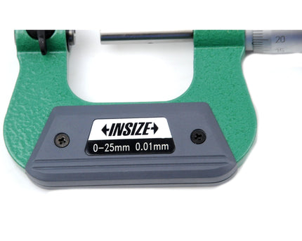 INSIZE Measuring Equipment Insize Non-Rotating Micrometer with Anvil/spindle tips 0-25mm Range Series 3280-25A