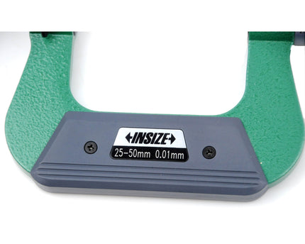 INSIZE Measuring Equipment Insize Non-Rotating Micrometer with Anvil/spindle tips 25-50mm Range Series 3280-50A
