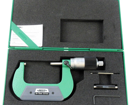 INSIZE Measuring Equipment Insize Outside Micrometer Quick Feeding  50-75mm Range Series 3208-75B