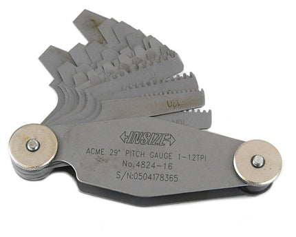 INSIZE Measuring Equipment Insize Pitch Gauge 1-12TPI Range Series 4824-16