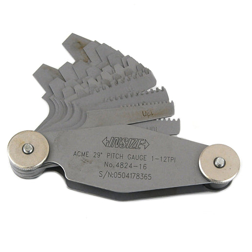 INSIZE Measuring Equipment Insize Pitch Gauge 1-12TPI Range Series 4824-16
