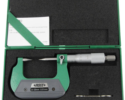 INSIZE Measuring Equipment Insize Point Micrometer 0-25mm Range Series 3230-25A