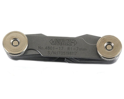 INSIZE Measuring Equipment Insize Radius Gauge Set 1-7mm Range Series 4801-17
