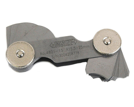 INSIZE Measuring Equipment Insize Radius Gauge Set 15.5-25mm Range Series 4801-15