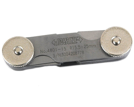 INSIZE Measuring Equipment Insize Radius Gauge Set 15.5-25mm Range Series 4801-15
