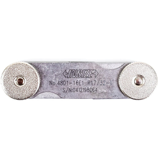 INSIZE MEASURING EQUIPMENT Insize Radius Gauge Set 17/32"-1" Range Series 4801-16E1