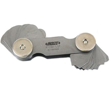 INSIZE MEASURING EQUIPMENT Insize Radius Gauge Set 17/64"-1/2" Range Series 4801-16E