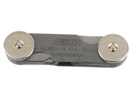 INSIZE Measuring Equipment Insize Radius Gauge Set 7.5-15mm Range Series 4801-16