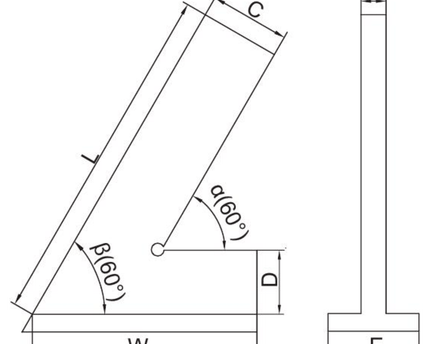INSIZE Measuring Equipment Insize Range 60° Square 100x70mm Series 4762-100