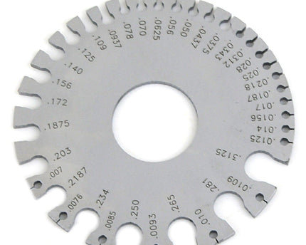 INSIZE MEASURING EQUIPMENT Insize Sheet Metal Gauge AWG #0–36 Range Series 4809