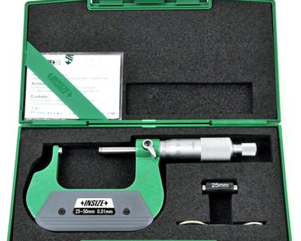 INSIZE Measuring Equipment Insize Spherical Anvil Tube Micrometer 25-50mm Type A Series 3260-50A