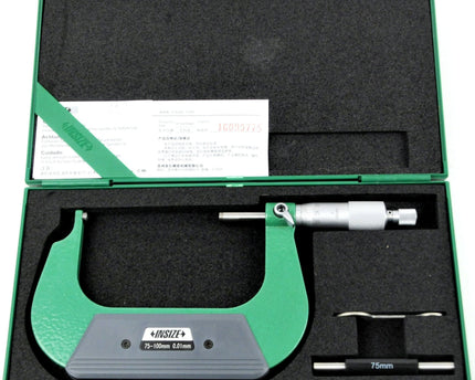 INSIZE Measuring Equipment Insize Spherical Anvil Tube Micrometer 75-100mm Type B Series 3260-100SA