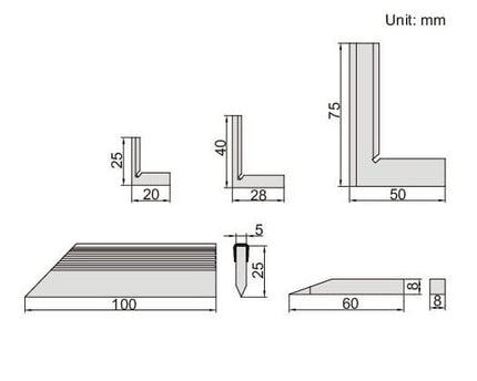 INSIZE Measuring Equipment Insize Square Set Range Series 4702-1