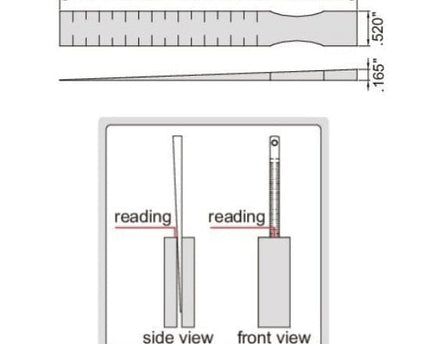 INSIZE Measuring Equipment Insize Taper Slot Gauge 0.01-0.15" Range Series 4630-1E