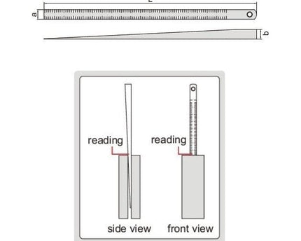 INSIZE MEASURING EQUIPMENT Insize Taper Slot Gauge 0.5-15mm Range Series 4630-2