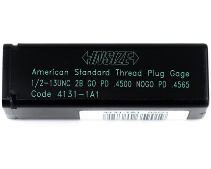 INSIZE MEASURING EQUIPMENT Insize Thread GO NOGO Plug Gauge 1/2"-13 UNC Series 4131-1A1