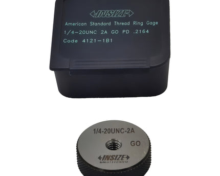 INSIZE Measuring Equipment Insize Thread GO Ring Gauge 1/4"-20 UNC Series 4121-1B1