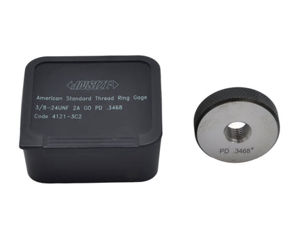 INSIZE Measuring Equipment Insize Thread GO Ring Gauge 3/8"-24 UNF Series 4121-3C2