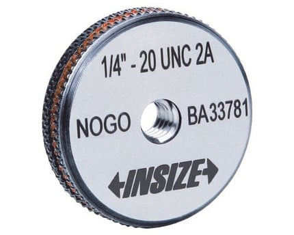 INSIZE Measuring Equipment Insize Thread Ring Gage 1/4-28UNF NOGO Class 2A Series 4633-1B2N