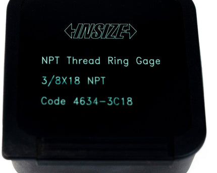 INSIZE Measuring Equipment Insize Thread Ring Gauge 3/8" NPT Range Series 4634-3C18