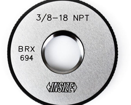 INSIZE Measuring Equipment Insize Thread Ring Gauge 3/8" NPT Range Series 4634-3C18