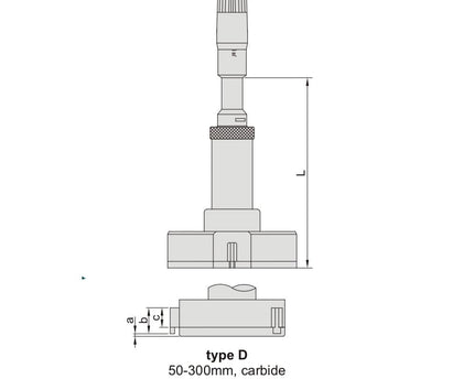 INSIZE Measuring Equipment Insize Three Point Internal Micrometer 50-63mm Range Series 3227-63