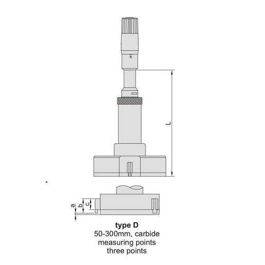 INSIZE Measuring Equipment Insize Three Point Internal Micrometer 50-63mm Range Series 3227-63