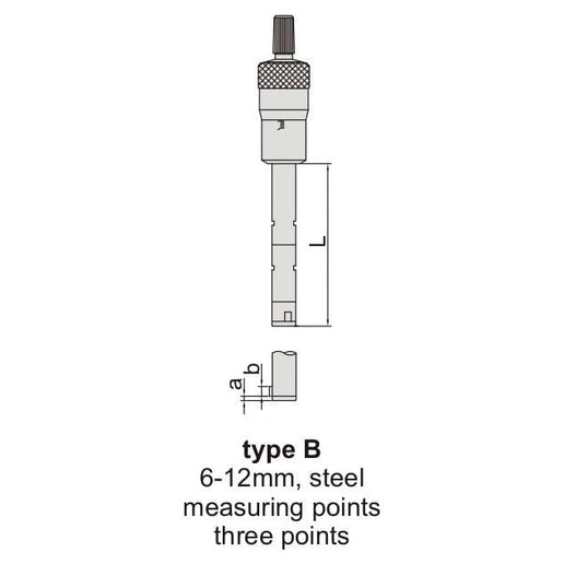 INSIZE Measuring Equipment Insize Three Point Internal Micrometer 8-10mm Range Series 3227-10