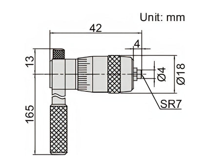 INSIZE Measuring Equipment Insize Tubular Inside Micrometer 25-32mm Range Series 3221-32