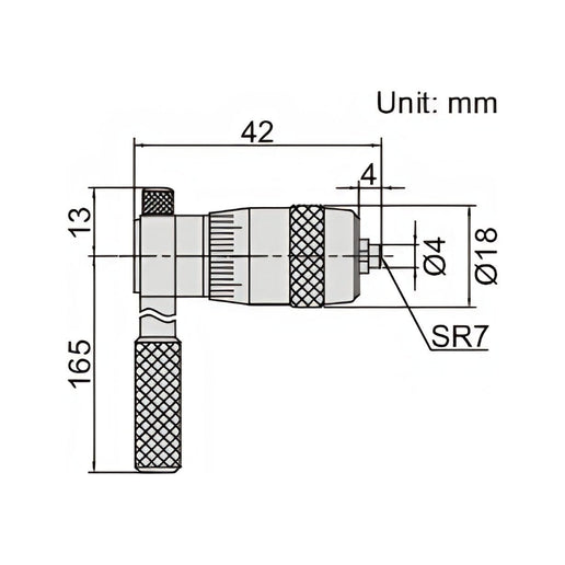 INSIZE Measuring Equipment Insize Tubular Inside Micrometer 25-50mm Range Series 3221-50