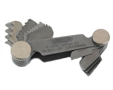 INSIZE Measuring Equipment Insize Unified 60° Screw Pitch Gauge 4-42TPI Range Series 4820-230