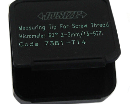 INSIZE Measuring Equipment Insize Unified/Metric 60° Measuring Tip 2-3mm Range Series 7381-T14