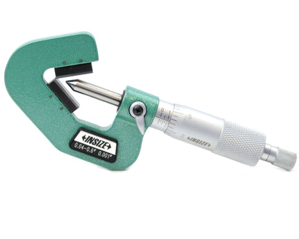 INSIZE Measuring Equipment Insize V Shape Anvil Micrometer 0.04-0.6" Range Series 3290-063