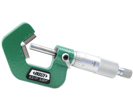 INSIZE Measuring Equipment Insize V Shape Anvil Micrometer 0.2-1" Range Series 3290-105