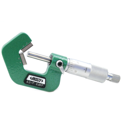 INSIZE Measuring Equipment Insize V Shape Anvil Micrometer 0.2-1" Range Series 3290-105