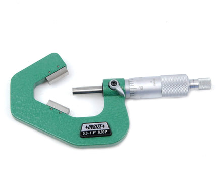 INSIZE Measuring Equipment Insize V Shape Anvil Micrometer 0.8-1.4" Range Series 3290-143