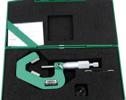 INSIZE Measuring Equipment Insize V Shape Anvil Micrometer 0.8-1.4" Range Series 3290-143