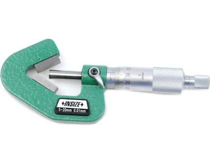INSIZE Measuring Equipment Insize V Shape Anvil Micrometer 5-20mm Range Series 3290-203A