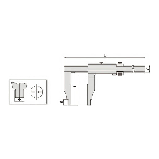 INSIZE Measuring Equipment Insize Vernier Caliper 0-1000mm/0-40" Range Series 1208-1024